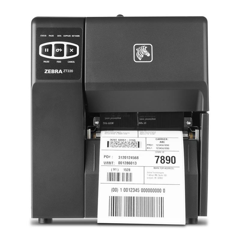 ZT22042-T0E000FZ ZEBRA TT PRINTER ZT220, 203 DPI, EURO AND UK CORD, SERIAL, USB - EngineeringStores.co.uk