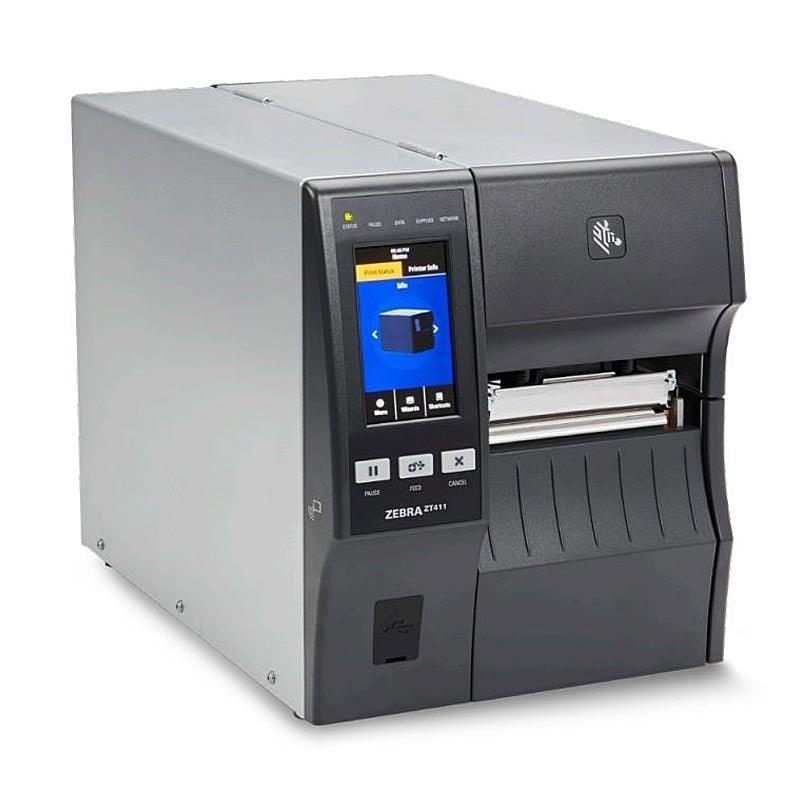 ZT41143-T2E0000Z TT Printer ZT411, 4in., 300 dpi, Euro and UK cord, Serial, USB, 10/100 Ethernet, Bluetooth 4.1/MFi, USB Host, Cutter w/ Catch Tray, EZPL - EngineeringStores.co.uk